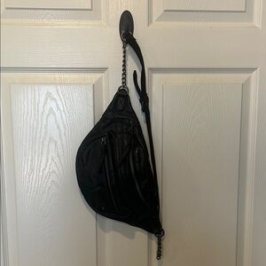 Black Leather Crossbody Bag